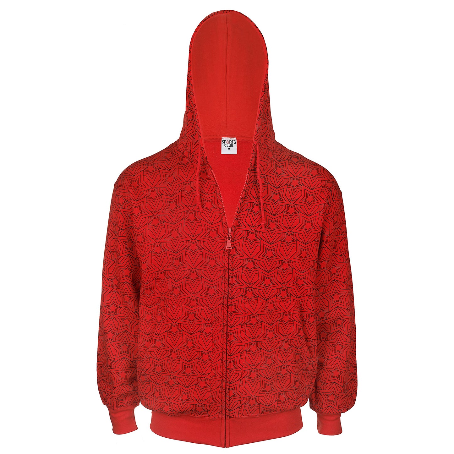 Unisex Broad Stars All-Over Print Hoodie, Goth, Punk, Biker, Rock, Halloween