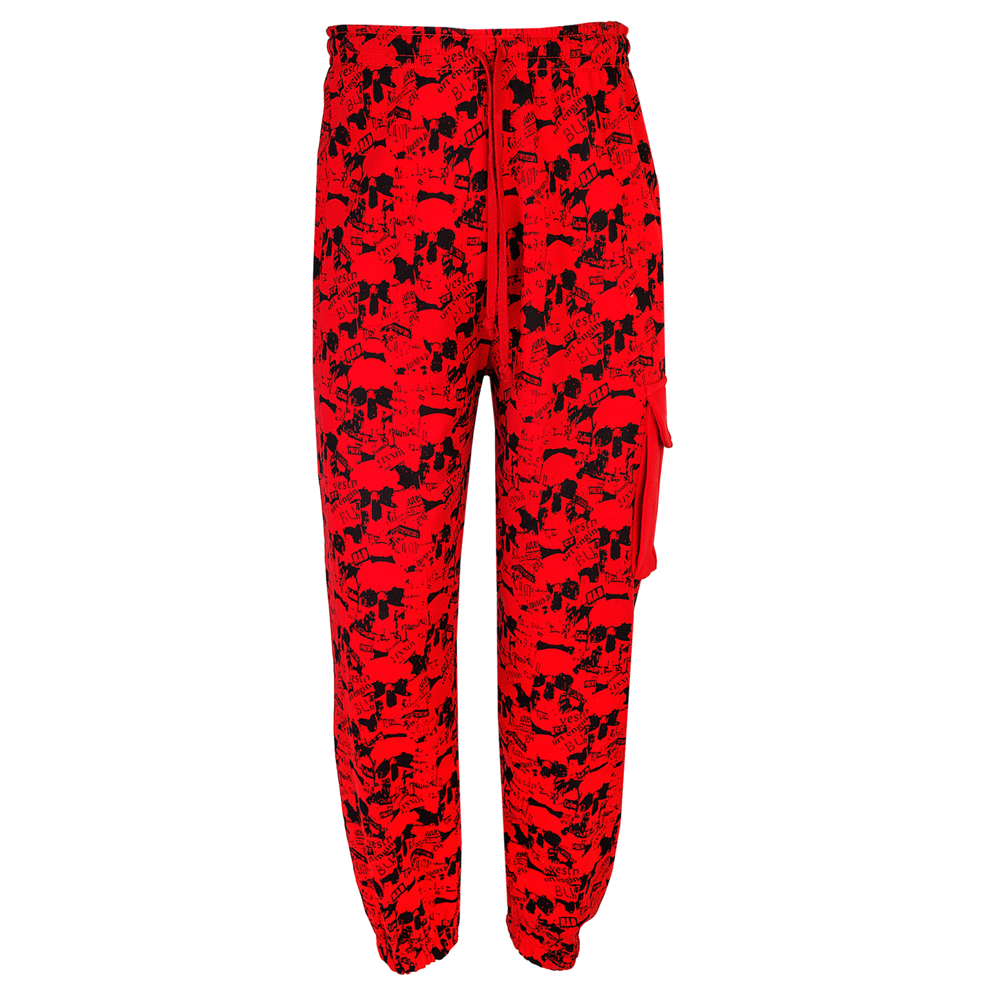 Unisex Skull Print Tracksuit Newspaper Style Hoodie & Trouser Best for Halloween