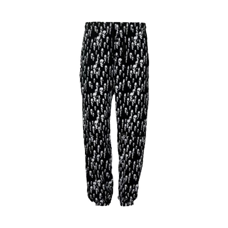Unisex Black & White Skull 3D Print Tracksuit Gothic Punk Biker Halloween Style