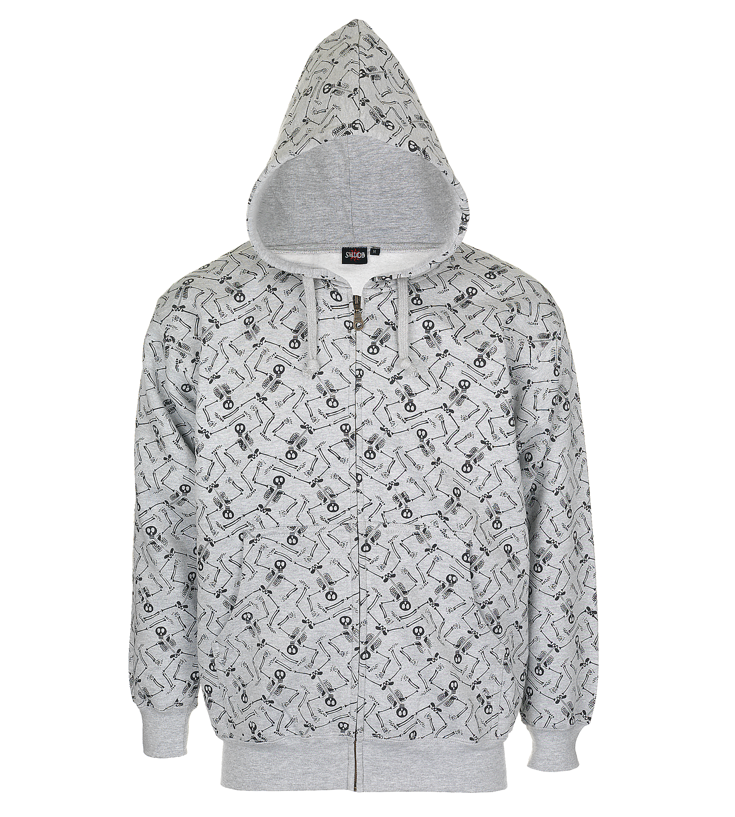 Unisex Dancing Skeleton Print Hoodies Great for Halloween, Goth, Punk, Biker