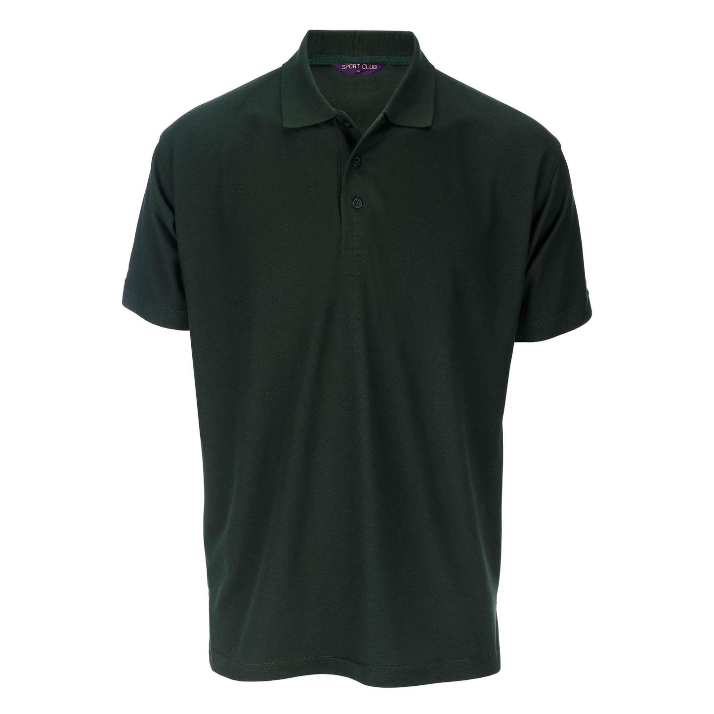 Sports Club Heavy Pique Polo Short Sleeve T-Shirt Breathable Mix Fabric