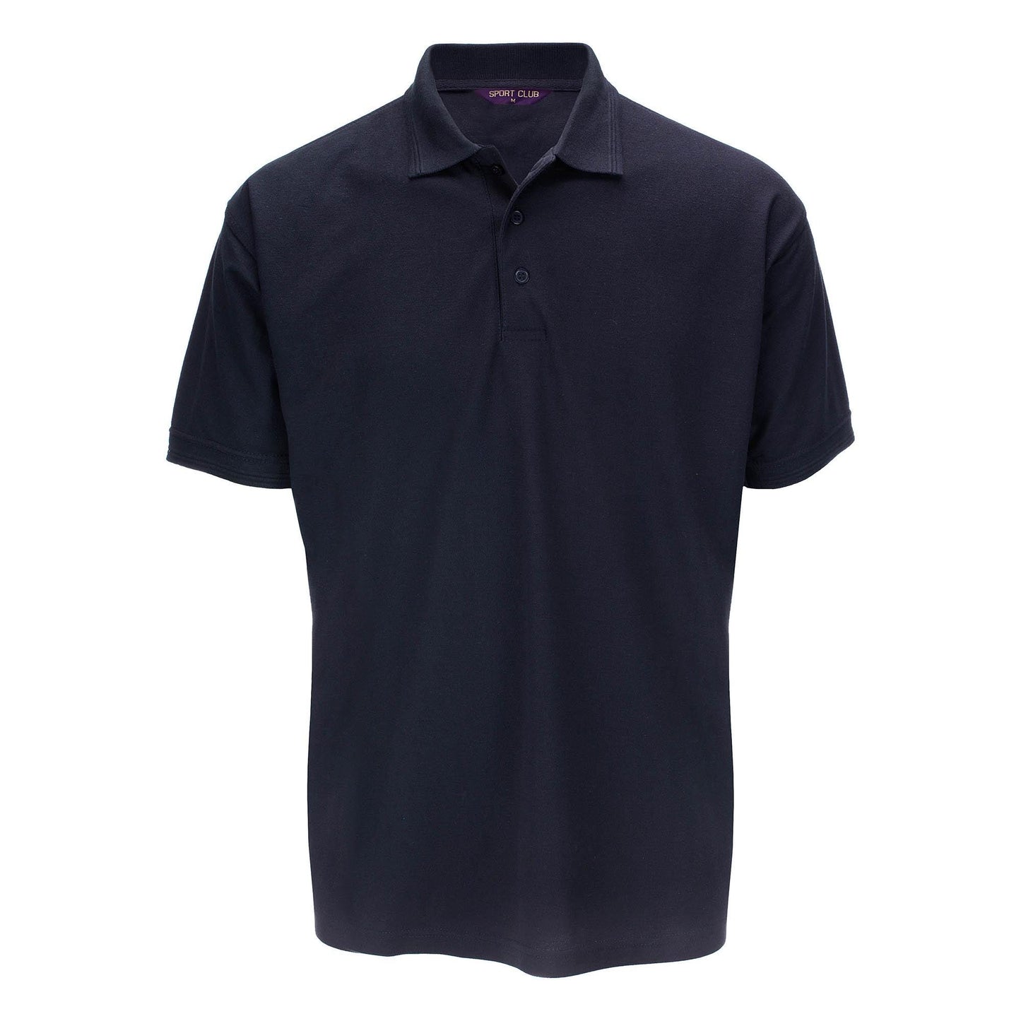 Sports Club Heavy Pique Polo Short Sleeve T-Shirt Breathable Mix Fabric