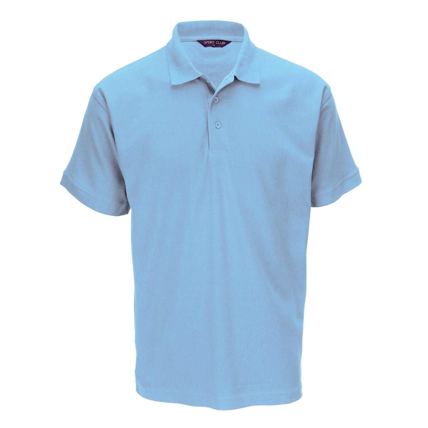 Sports Club Heavy Pique Polo Short Sleeve T-Shirt Breathable Mix Fabric