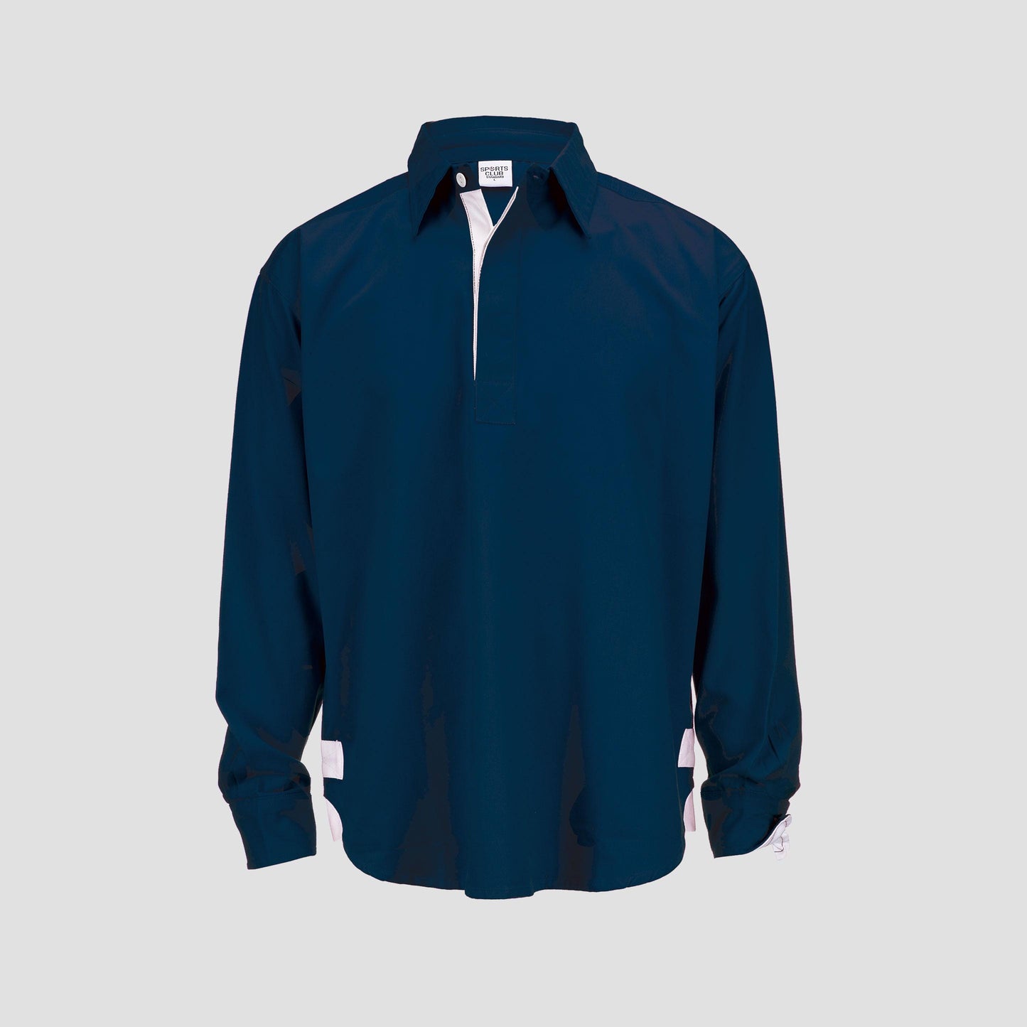 Sports Club Men's Long Sleeves Rugby Drill Shirt - 100% Cotton, Washed & Mercerised with Soft Peach Finish