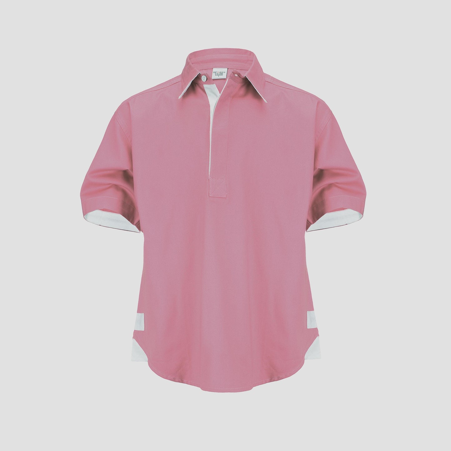 Sports Club Men's Short Sleeves Rugby Drill Shirt - 100% Cotton, Washed & Mercerised with Soft Peach Finish