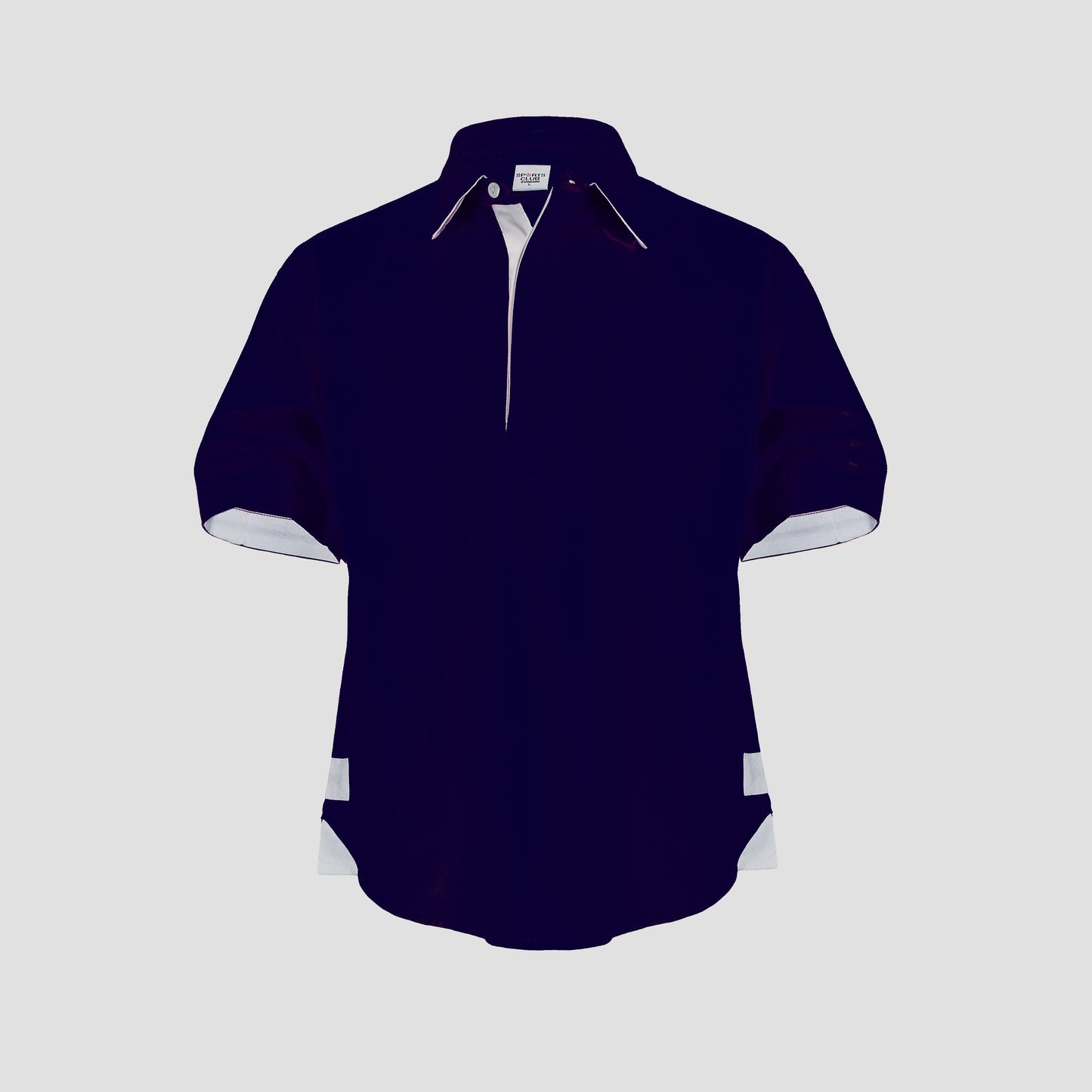 Sports Club Men's Short Sleeves Rugby Drill Shirt - 100% Cotton, Washed & Mercerised with Soft Peach Finish