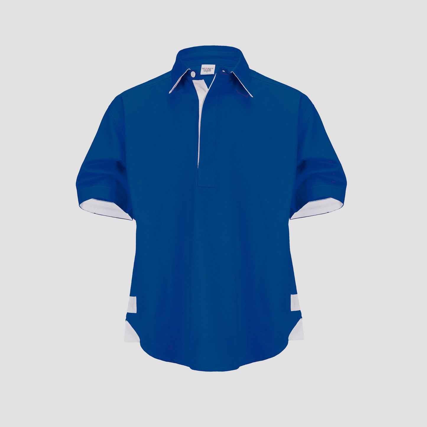 Sports Club Men's Short Sleeves Rugby Drill Shirt - 100% Cotton, Washed & Mercerised with Soft Peach Finish