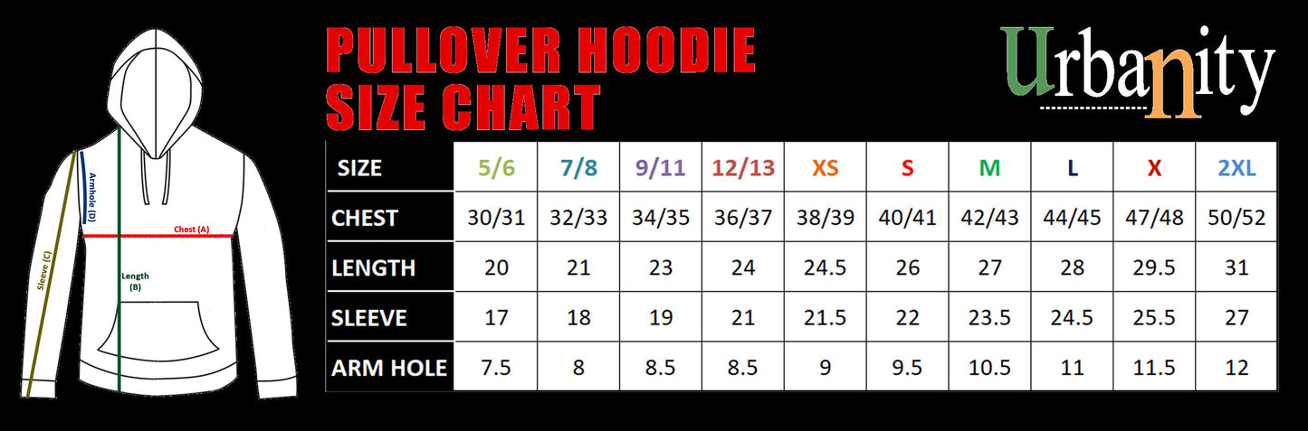 Pullover Hoodie Superior Breathable Fabric, 3 Ply Fleece Heavy Blend Plain Unisex and Kids Women/Men Trendy Sweatshirt 45% Cotton 55 Poly