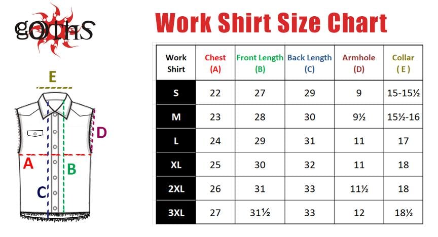 Men's Vintage Washed & Distressed Denim Sleeveless Work Shirt - 100% Cotton by Urbanity, Goth, Biker, Punk, Rock, Metal, Workwear Streetwear