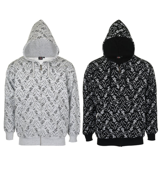 Unisex Dancing Skeleton Print Hoodie, Perfect for Parties, Gothic/Urban/Punk/Biker/Fashion/Hoodie Top