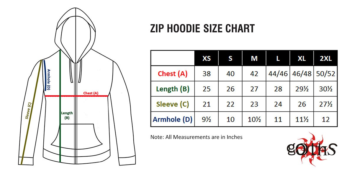 BLACK & RED SKULL Hoodie with Cross Bone Skull Design, Gothic, Rock, Street, Punk Metal Wear
