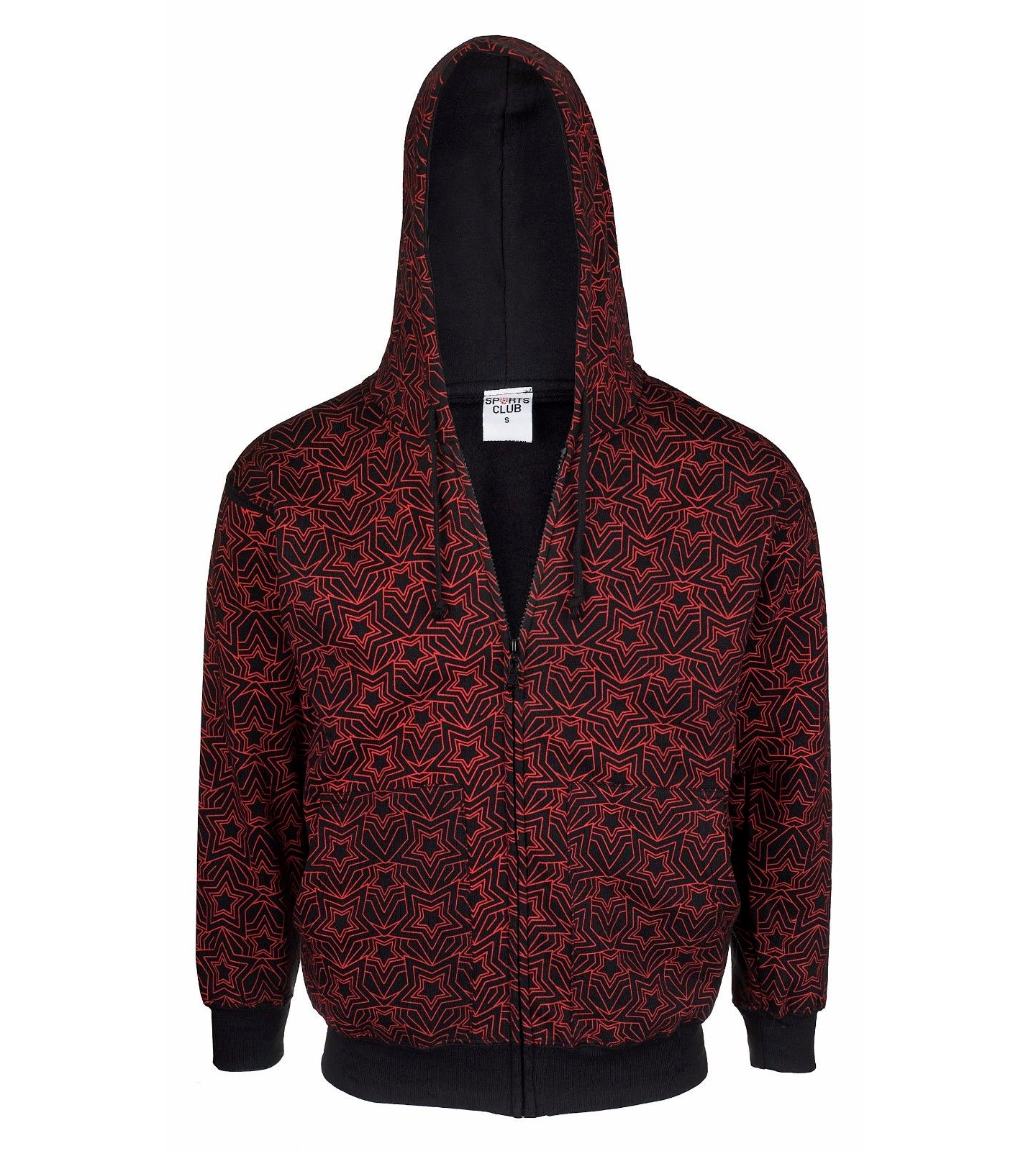 Unisex Broad Stars All-Over Print Hoodie, Goth, Punk, Biker, Rock, Halloween