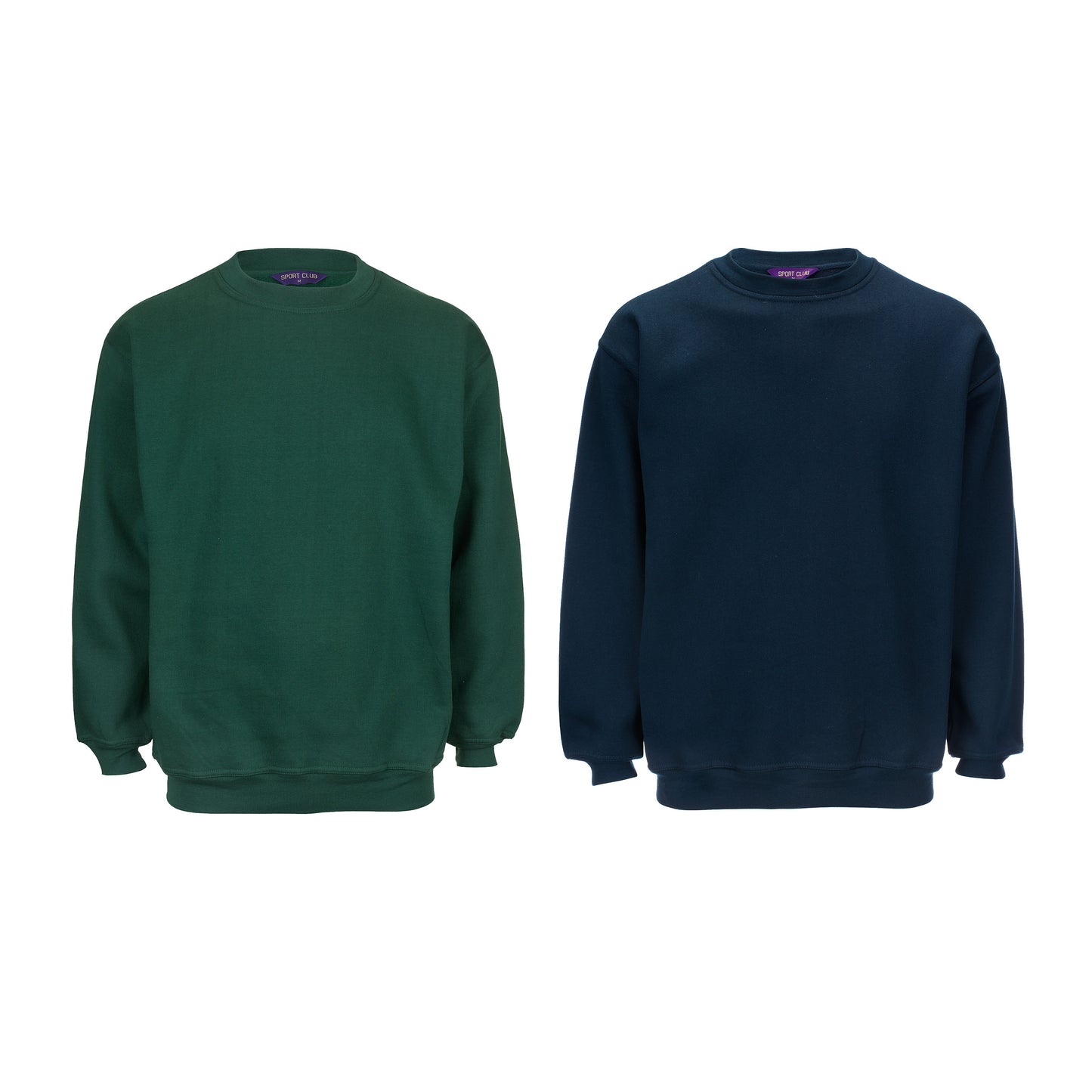 Drop Shoulder Sweatshirt Comfortable Fit, Elasticated Cuffs & Waist